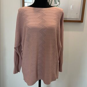 Vila Milano pink sweater size large.